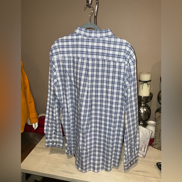 Tommy Hilfiger Heritage Poplin 80s Two Ply Blue Shirt XL - Picture 3 of 4